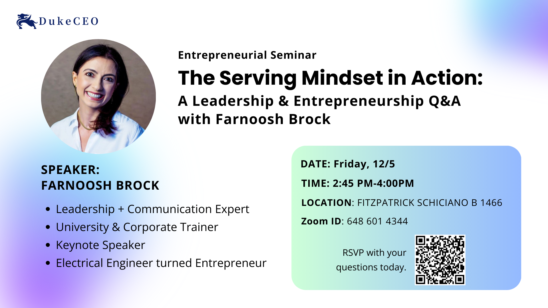 Q&A with Farnoosh Brock